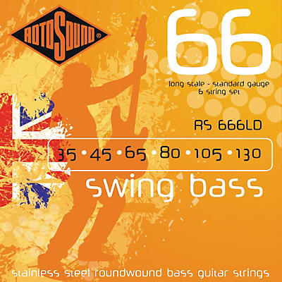 Rotosound RS666LD 6-String Roundwound Bass Strings