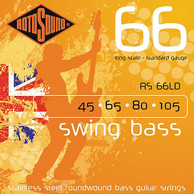 Rotosound RS66LD Long Scale Swing Bass Strings - (45-105)