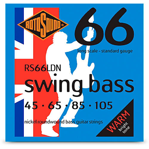 Rotosound RS66LDN Swing Bass Nickel Bass Guitar Strings (45 - 105)