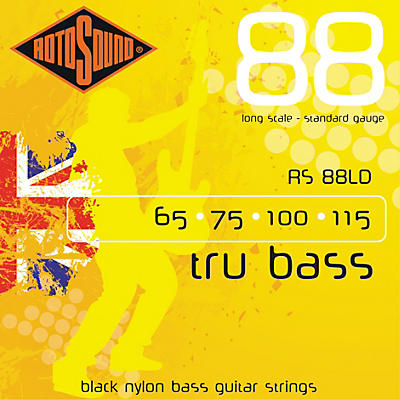 Rotosound RS88LD Trubass Black Nylon Flatwound Bass Strings