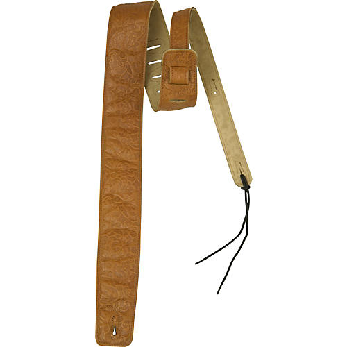 RSLE01 Embossed Leather Guitar Strap