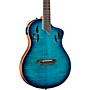 Ortega RTPDLX Flamed Maple Nylon-String Acoustic-Electric Guitar Blue Burst