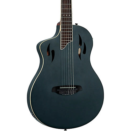 Ortega RTPSTD Left-Handed Nylon-String Acoustic-Electric Guitar Satin Black