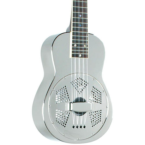 Recording King RU-998 Metal Body Resonator Ukulele Nickel-Plated Condition 1 - Mint Nickel/Silver