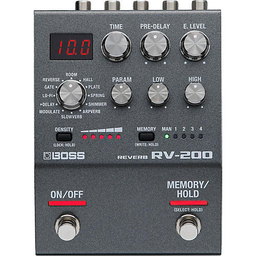 BOSS RV-200 Reverb Effects Pedal Condition 1 - Mint Black