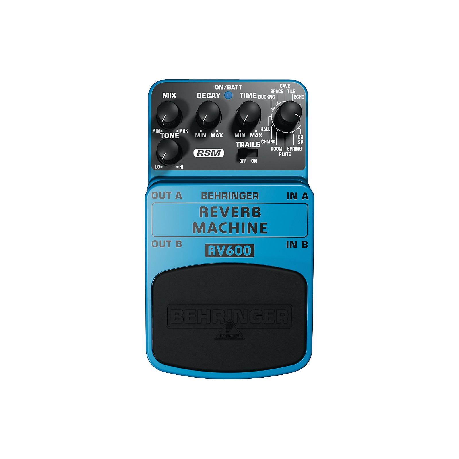 Behringer RV600 Reverb Machine Modeling Effects Pedal Musician