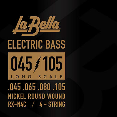La Bella RX Series Nickel 4-String Electric Bass Strings