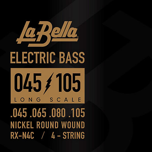 LaBella RX Series Nickel 4-String Electric Bass Strings (45 - 105)