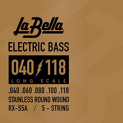 LaBella RX Series Stainless Steel 5-String Electric Bass Strings
