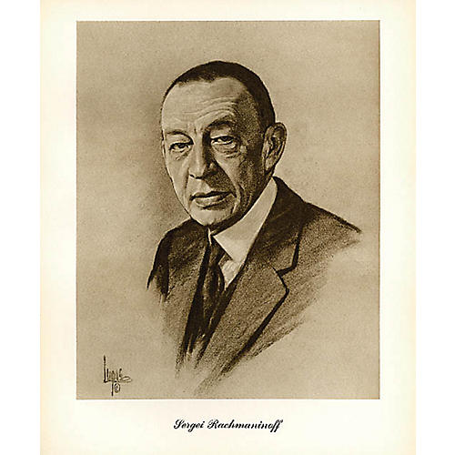 Rachmaninov (Lupas Large Portrait Poster) Music Sales America Series