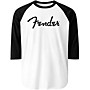 Fender Raglan Long-Sleeve Baseball T-Shirt - Large Black/White