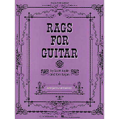 G. Schirmer Rags for Guitar Tab Songbook