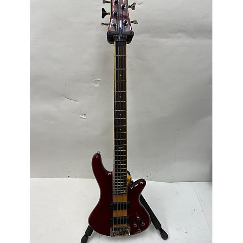 Schecter Guitar Research Raiden Elite 5 String Electric Bass Guitar Red