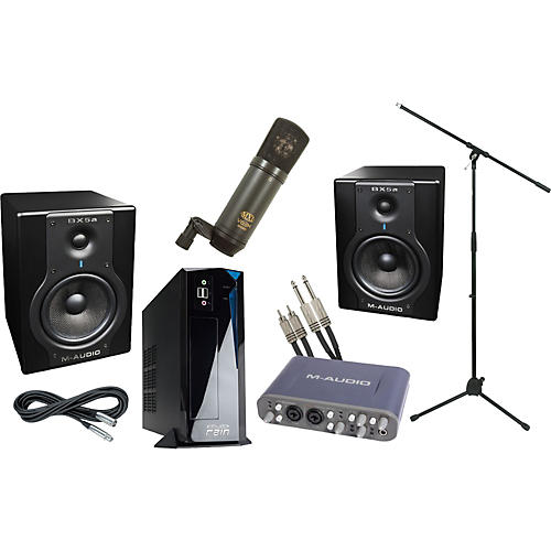 RainPak Computer Recording Package with M-Audio BX5a and Fast Track Pro