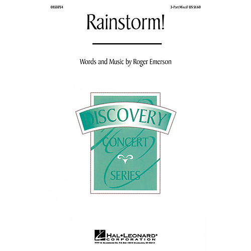 Hal Leonard Rainstorm! 3-Part Mixed composed by Roger Emerson