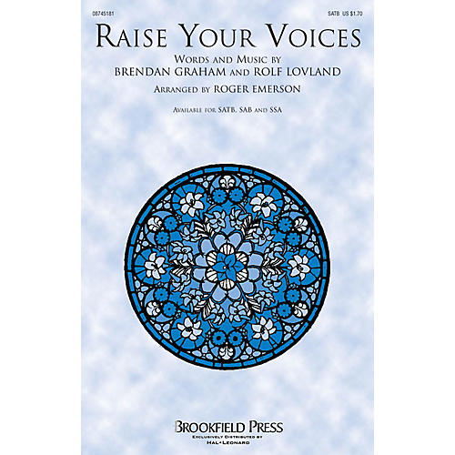 Brookfield Raise Your Voices SATB by Secret Garden arranged by Roger Emerson