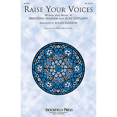 Brookfield Raise Your Voices SSA by Secret Garden arranged by Roger Emerson