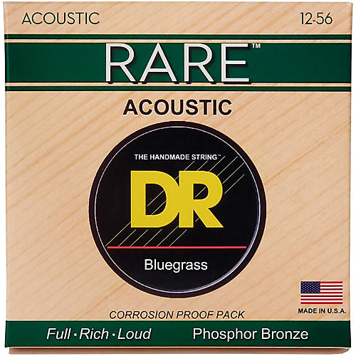 DR Strings Rare Phos Bronze Bluegrass Acoustic Guitar Strings