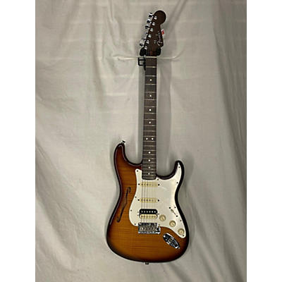Fender Rarities Flame Maple Top Stratocaster HSS Thinline Hollow Body Electric Guitar