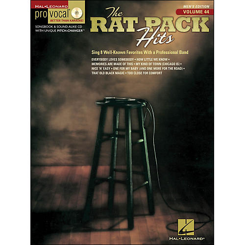 Rat Pack Hits Pro Vocal Songbook & CD for Male Singers Volume 44