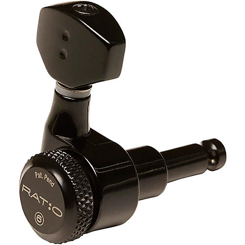 Graph Tech Ratio 6-In-Line Electric Guitar Tuning Machine Heads Condition 1 - Mint Black 6 String
