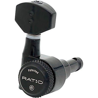 Graph Tech Ratio 6-In-Line Electric Locking Tuning Machine Heads With Staggered Posts