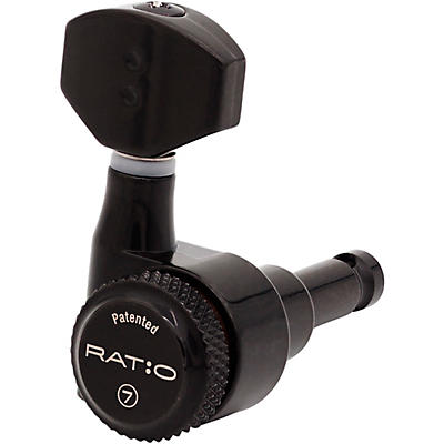Graph Tech Ratio 7-In-Line Electric Locking Tuning Machine Heads With Staggered Posts