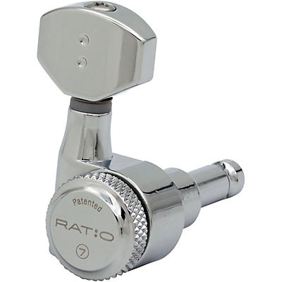 Graph Tech Ratio 7-In-Line Electric Locking Tuning Machine Heads With Staggered Posts