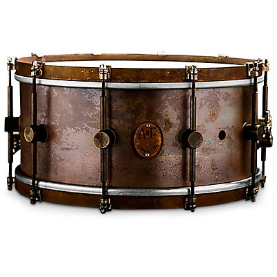 A&F Drum  Co Raw Brass Snare Drum