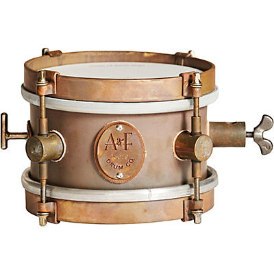 A&F Drum  Co Raw Brass Snare Drum