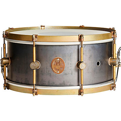 A&F Drum  Co Raw Steel Snare Drum