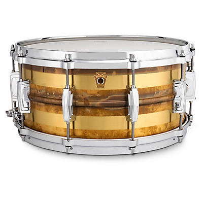 Ludwig Raw Striped Bronze Phonic Snare Drum -