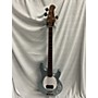 Used Sterling by Music Man Ray34 Electric Bass Guitar Firemist Silver