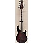 Used Sterling by Music Man Ray35 5 String Electric Bass Guitar Red to Black Fade