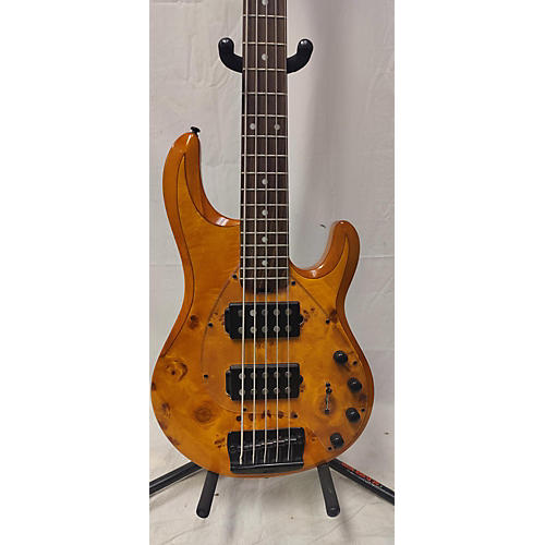 Sterling by Music Man Ray35 5 String Electric Bass Guitar Spalted Maple