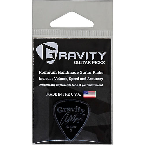 GRAVITY PICKS Razer Standard Master Smoke Chapman Guitar Picks 2.0 mm