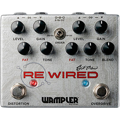 Wampler ReWired Brent Mason Distortion/Overdrive Effects Pedal