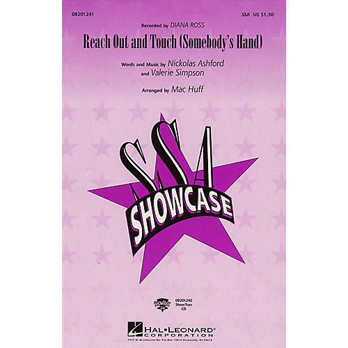 Hal Leonard Reach Out and Touch (Somebody's Hand) SSA by Diana Ross arranged by Mac Huff