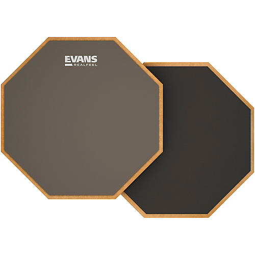 Evans RealFeel 2-Sided Speed and Workout Drum Pad Gray 12 in.