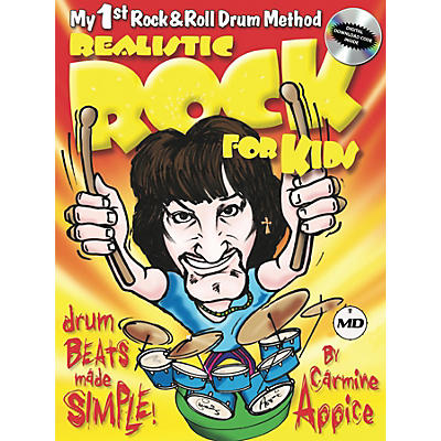 Hal Leonard Realistic Rock for Kids My 1st Rock & Roll Drum Method - Drum Beats Made Simple!