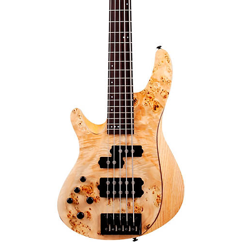 Schecter Guitar Research Reaper-5 Left-Handed 5-String Electric Bass Guitar Natural Satin