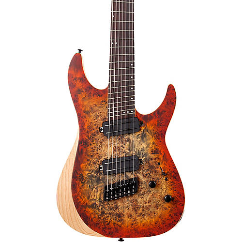 Schecter Guitar Research Reaper-7 MS 7-String Multi-scale Electric Guitar Infernoburst