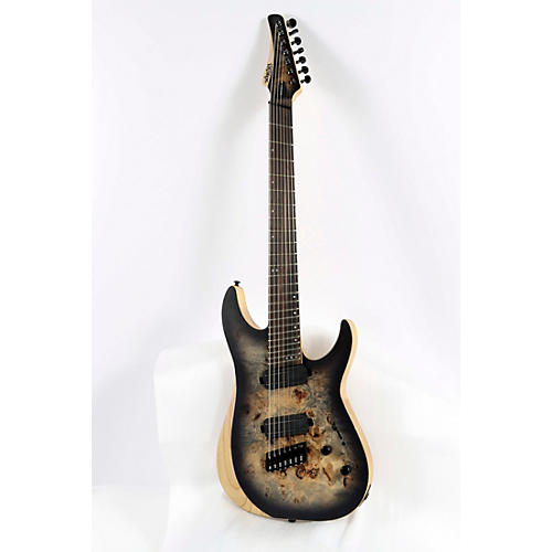 Schecter Guitar Research Reaper-7 MS 7-String Multiscale Electric Guitar Condition 3 - Scratch and Dent Charcoal Burst 197881112615