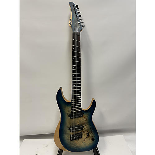 Schecter Guitar Research Reaper 7 Ms Solid Body Electric Guitar sky burst