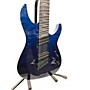 Used Schecter Guitar Research Reaper Elite 7 MS Solid Body Electric Guitar Trans Blue