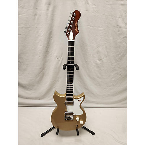 Harmony Rebel Solid Body Electric Guitar Gold Top