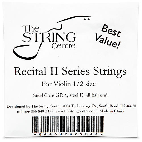 The String Centre Recital II Violin String set 1/2 Size