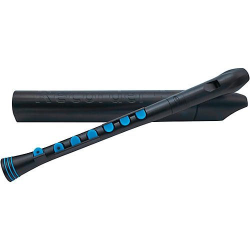 Nuvo Recorder+ Baroque Fingering with Hard Case Black/Blue