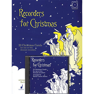 Schott Recorders for Christmas (20 Christmas Carols for One or Two Recorders) Schott Series Softcover with CD