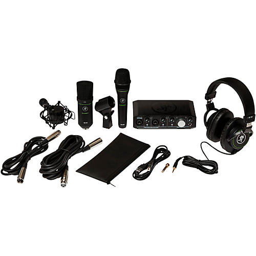Mackie Recording Bundle with Onyx Producer Interface, EM89D Dynamic Mic, EM91C Condenser Mic and MC-100 Headphones